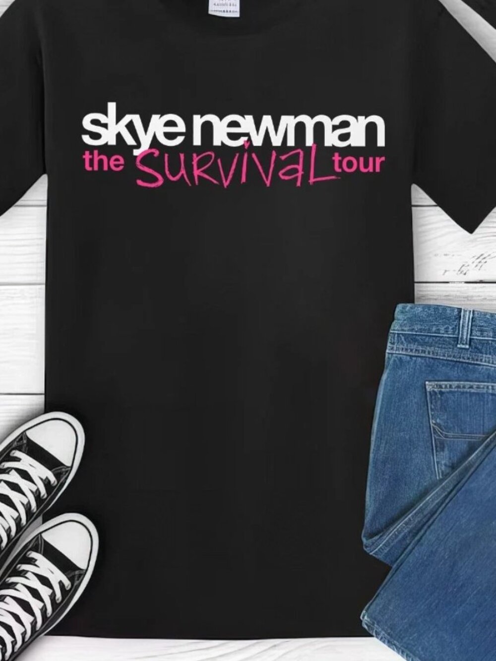 Skye Newman Survival Tour 2026 T-Shirt UK Concert Dates Tee - Picture 2 of 6